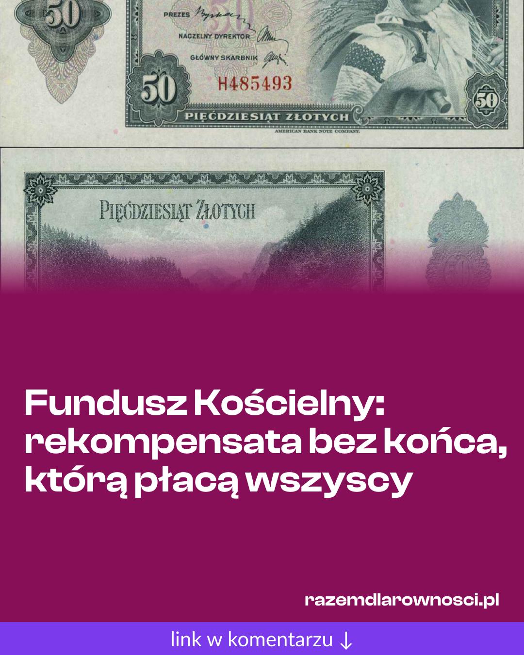 Grafika do udostępnienia: Fundusz Kościelny: rekompensata bez końca, którą płacą wszyscy